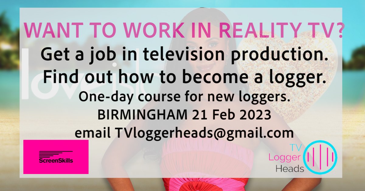 Logging is a great way to get your first role in reality television production. 
Loggers are the eyes and ears of the production. They see and heareverything that happens, as it happens.
#jobsintv #LoveIsland #MAFSUK #unscriptedtv #FirstDates #imacelebrity #firstjobintv #MayaJama