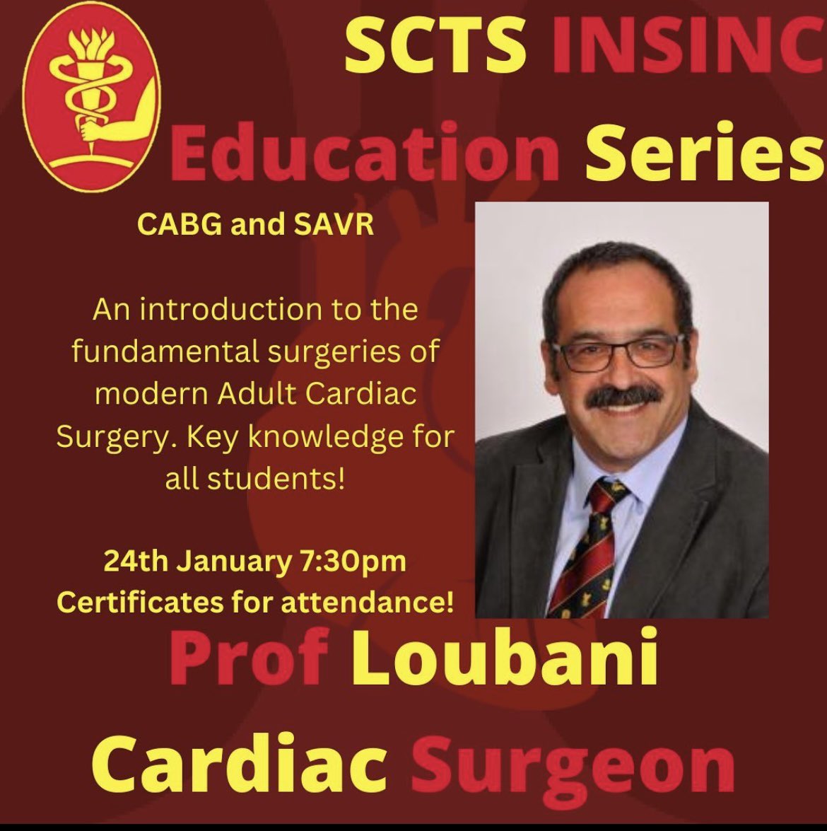 SCTS_Students's tweet photo. What a way to mark the #InternationalDayofEducation with not one, but TWO lectures this evening from our the #insinc committee. Huge thanks to @DrFBE and Prof Loubani for your talks this evening π«π«π« https://t.co/aVZ3gFwpUG