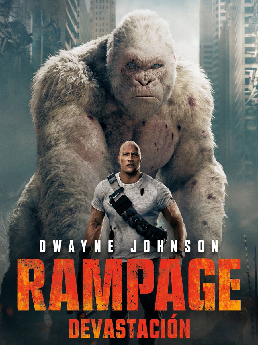 PrimeVideoLat's tweet photo. #KingKong Vs. #Rampage 

¡Que comience la pelea! 🙊🙈 https://t.co/dGcxQyXPFG