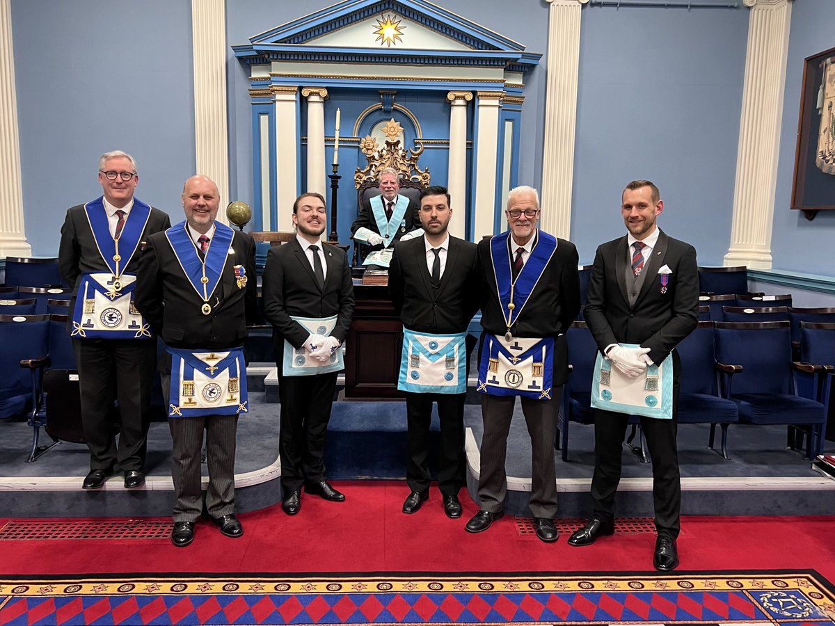 SotonUniLodge's tweet image. A huge thank you to Augustus Webster 3871 for assisting us in raising two of our Brethren this evening to the Sublime Degree of a Master Mason. A lovely ceremony also assisted by members of our own Lodge. Fellowship at its best. ❤️ #freemasons