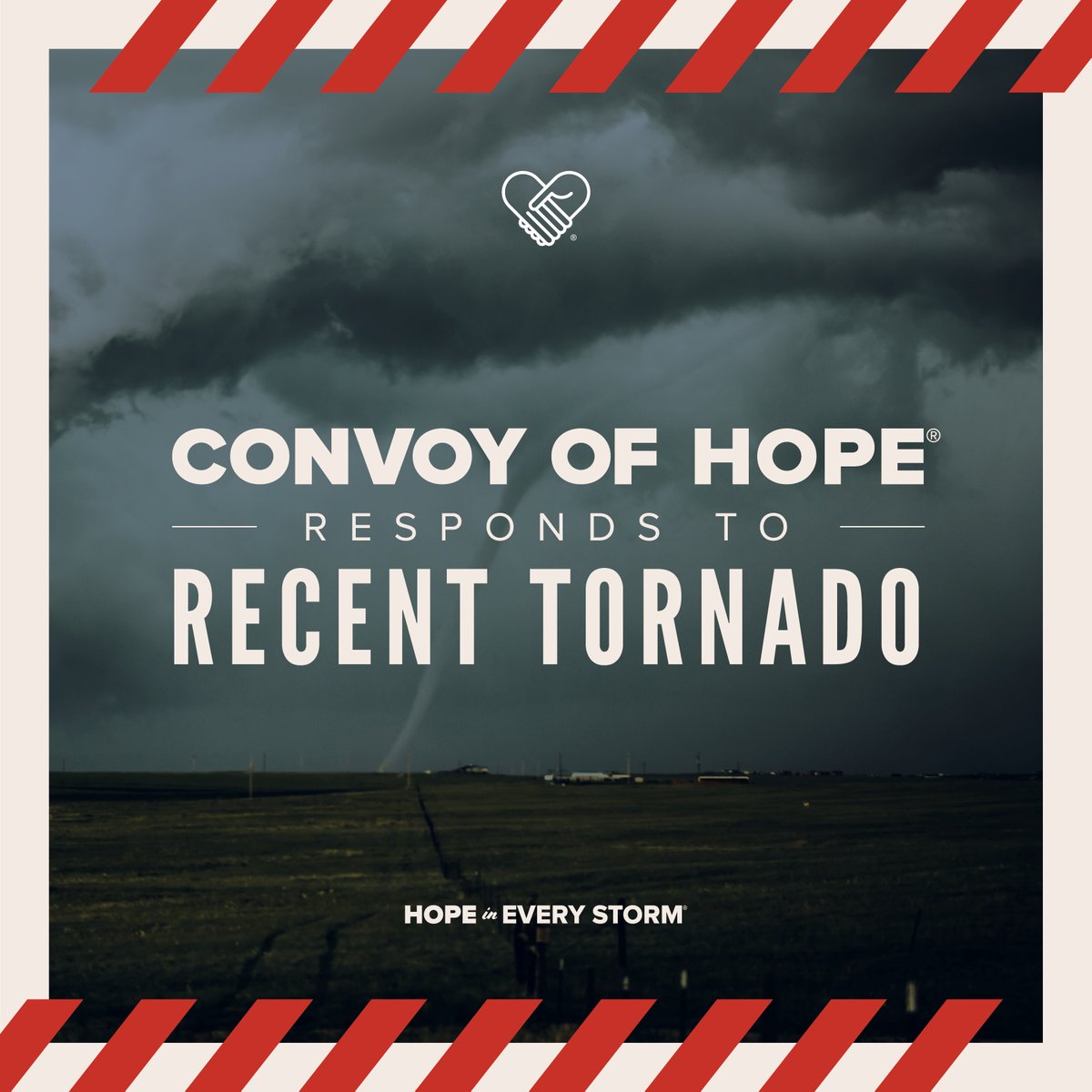 Convoy of Hope is responding in communities in southern #Georgia that were impacted by severe weather. 🧡 Over 200 families were impacted by a #tornado, leaving their homes damaged and many without power. Convoy is providing essential resources and food for them.