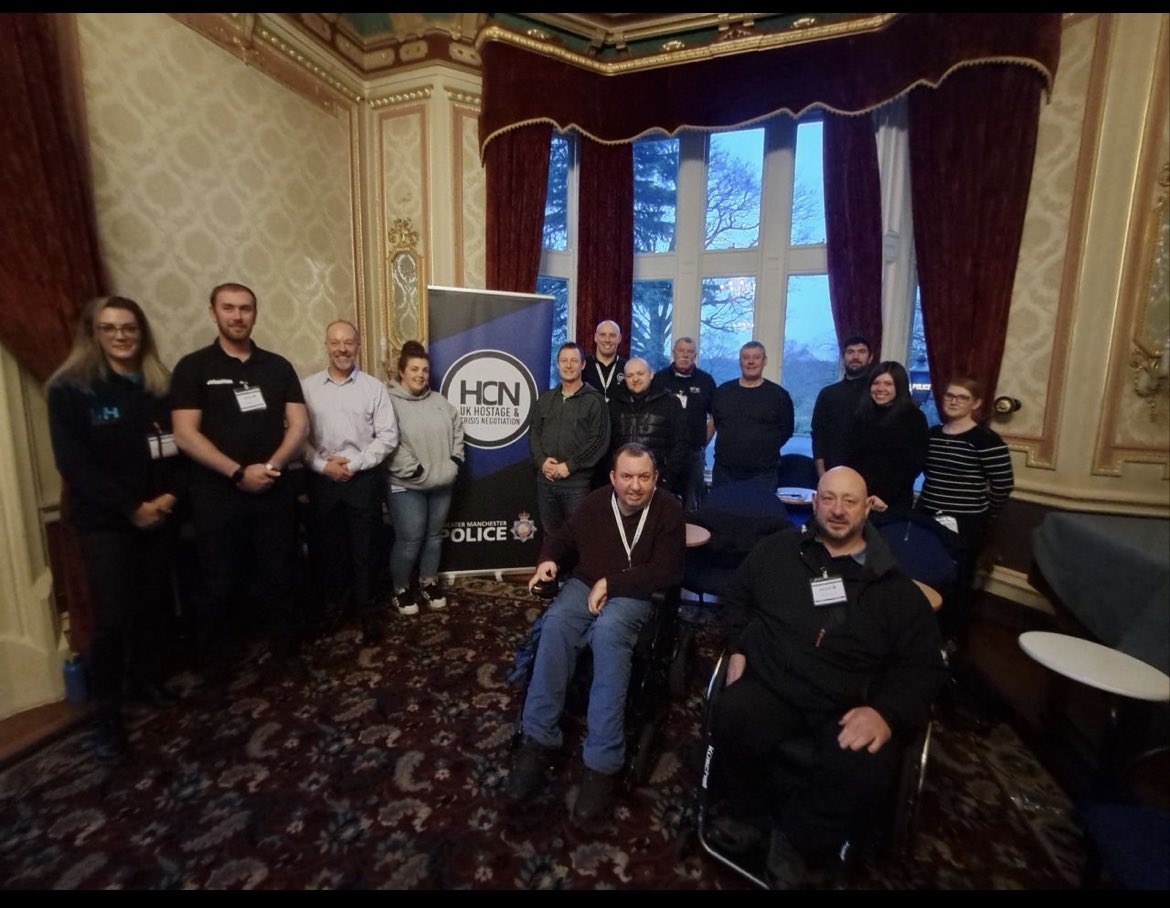 Big thanks to the delivery team Craig &amp; Johnny at GMP UK Hostage, Crises and Negotiation and Inspector Jim Jones BEM for organising the course. An excellent programme with some great information and techniques to help us support those Armed Forces Veterans in a crises.