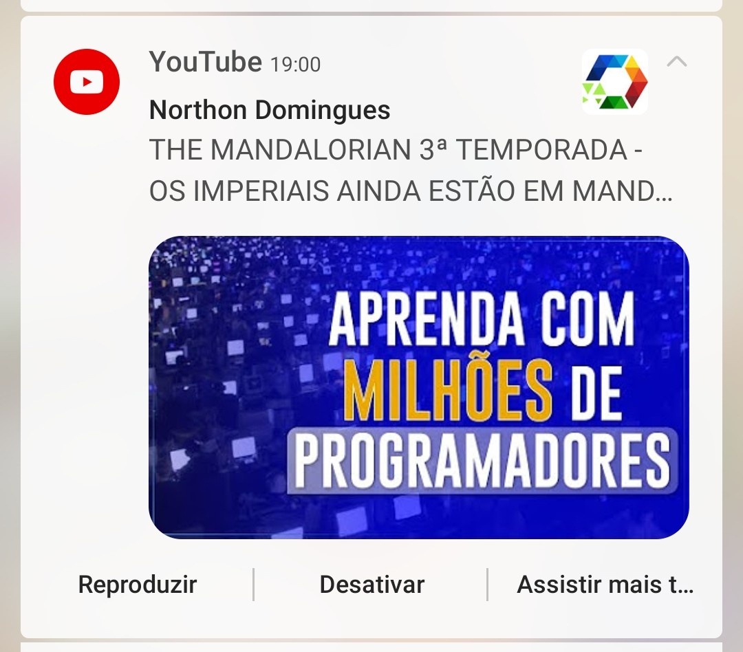 E essa notificação que acabei de receber, <a href="/northond/">Northon Domingues #150k</a> 😅