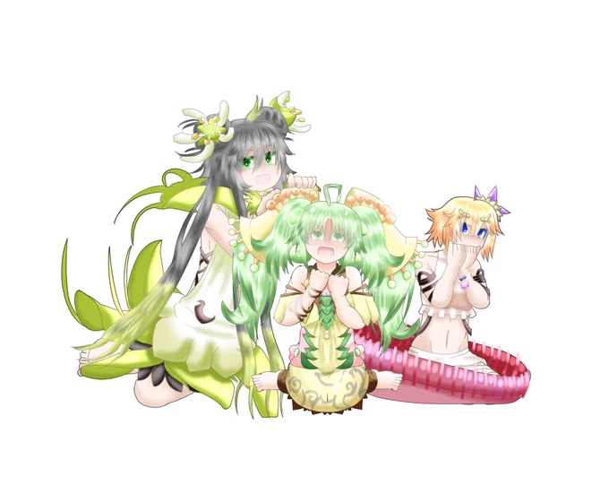 おはなのねん!プティカの蟲惑魔ー!ついに描き切ったぁ!!!………背景がァァァァァァ!?!? 