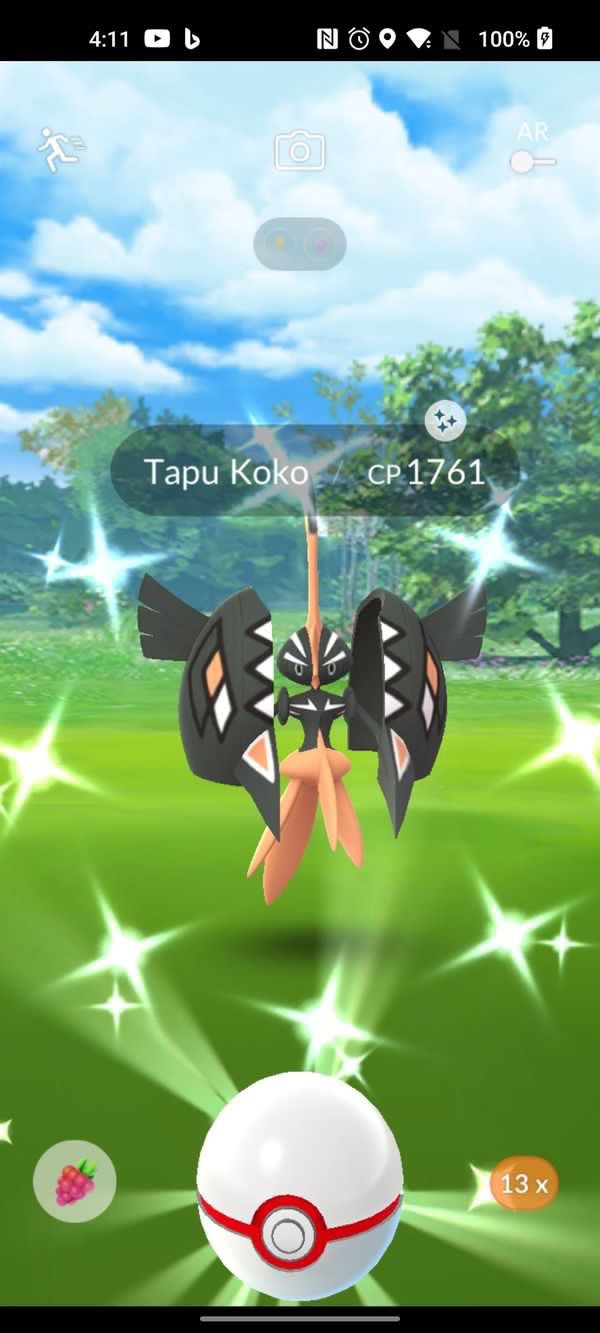 FleeceKing on X: There it is! Got my shiny Tapu Koko 🤩 ✨ Retweet for shiny luck 🍀 #PokemonGO / X
