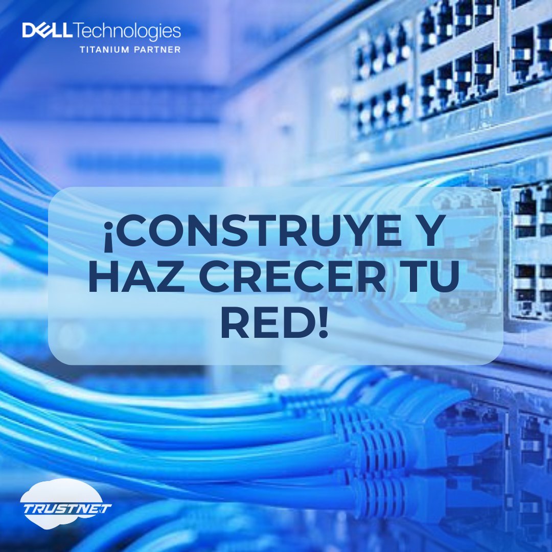 TrustnetMx's tweet photo. ¡Moderniza tu red con nosotros!, 🌐 maximiza tu #conectividad, integra #soluciones y brinda la automatización de la configuración de #redes. Solicita una evaluación ✅ SIN COSTO. #TrustnetMx #DellEMC #PartnerTitanium #DellTech #TrustnetServices https://t.co/uJ1VB0h0T4