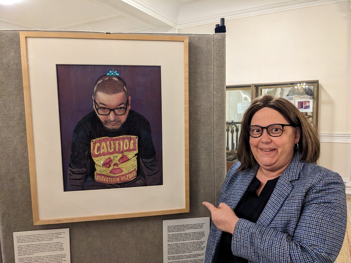 RepAMF's tweet image. Excited to see Gloucester artist Amy Kerr's work on display at the State House last week!

Portraits from Amy's "I Am More: Massachusetts" project are displayed along with essays written by the subjects about how they are more than their life challenges. #capeannproud