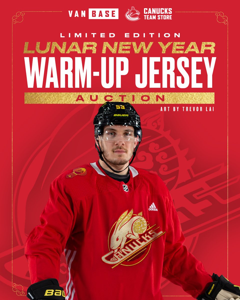 Vancouver Canucks on X: The Lunar New Year Warm-Up jersey auction