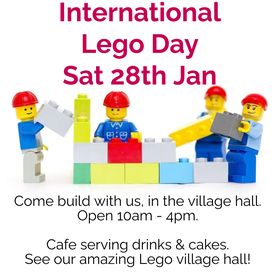 Saturday 28th is #InternationalLEGODay #LEGODay #NationalLEGODay 
What better way to celebrate than by playing with some Lego. 
Join us for FREE LEGO PLAY all day!
