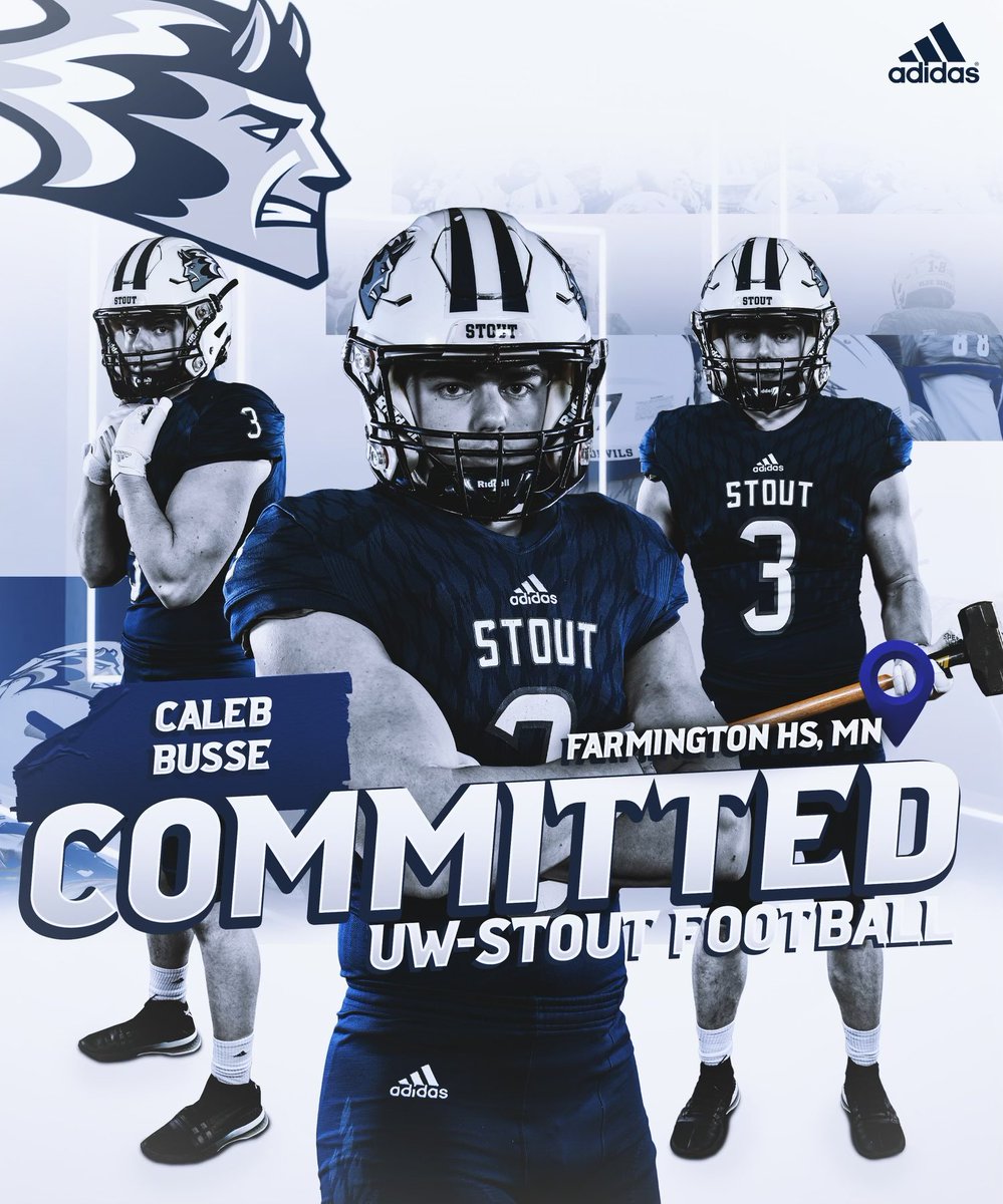 Caleb Busse (@calebbusse) on Twitter photo After a long recruiting process, I have decided to commit to UW-Stout to further my education and football career! Thank you to all my coaches and teammates who have helped me get to this point! Go Blue Devils!! @TYaeggi_UWStout <a href="/CoachDestache/">Travis Destache</a> @FHS_tigersfb After a long recruiting process, I have decided to commit to UW-Stout to further my education and football career! Thank you to all my coaches and teammates who have helped me get to this point! Go Blue Devils!! @TYaeggi_UWStout <a href="/CoachDestache/">Travis Destache</a> @FHS_tigersfb