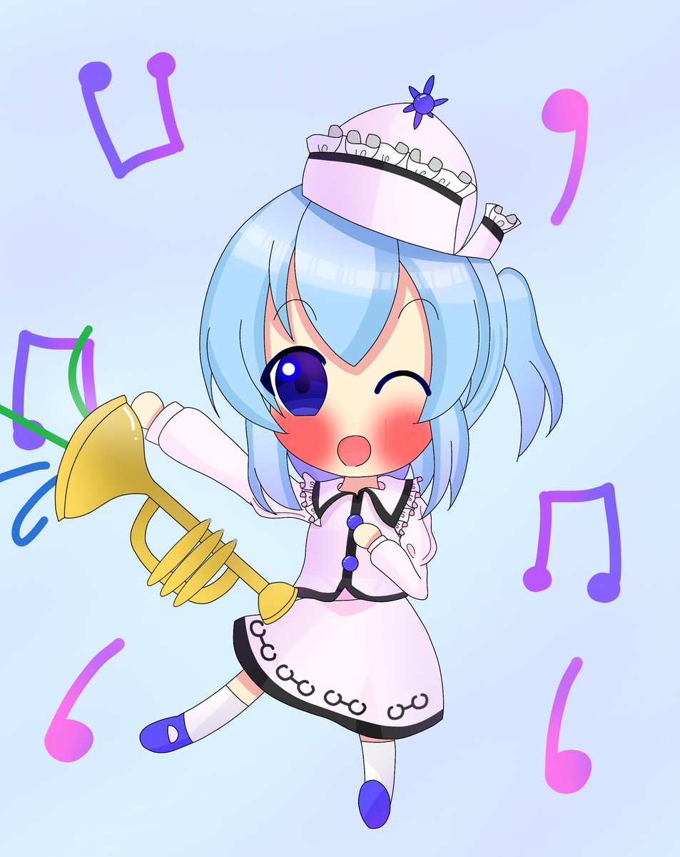 メルラン描きました！
#東方Project #メルラン・プリズムリバー #東方イラスト
