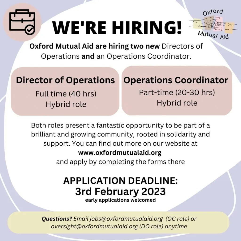 Oxford Mutual Aid tweet media