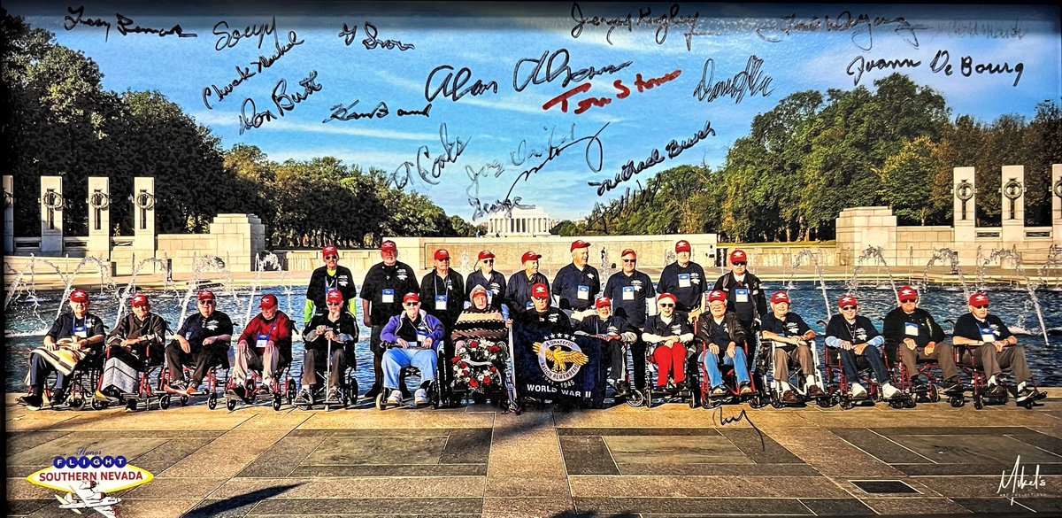 We sponsored a recent Honor Flight to honor veterans with a trip to Washington DC. @HonorFlightNet dropped by with this nice memento. #FindlayCares