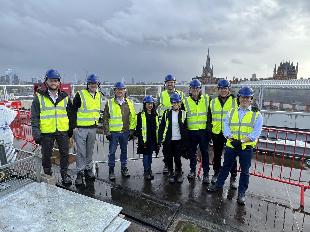 VictorColeman's tweet photo. Recently visited the UK where we’re progressing our plans for Sunset Waltham Cross Studios. While there I had the opportunity to tour Google’s massive office development with some Hudson Pacific colleagues.  Always inspired seeing projects of this scale come to life! https://t.co/ry8t7t8jDe