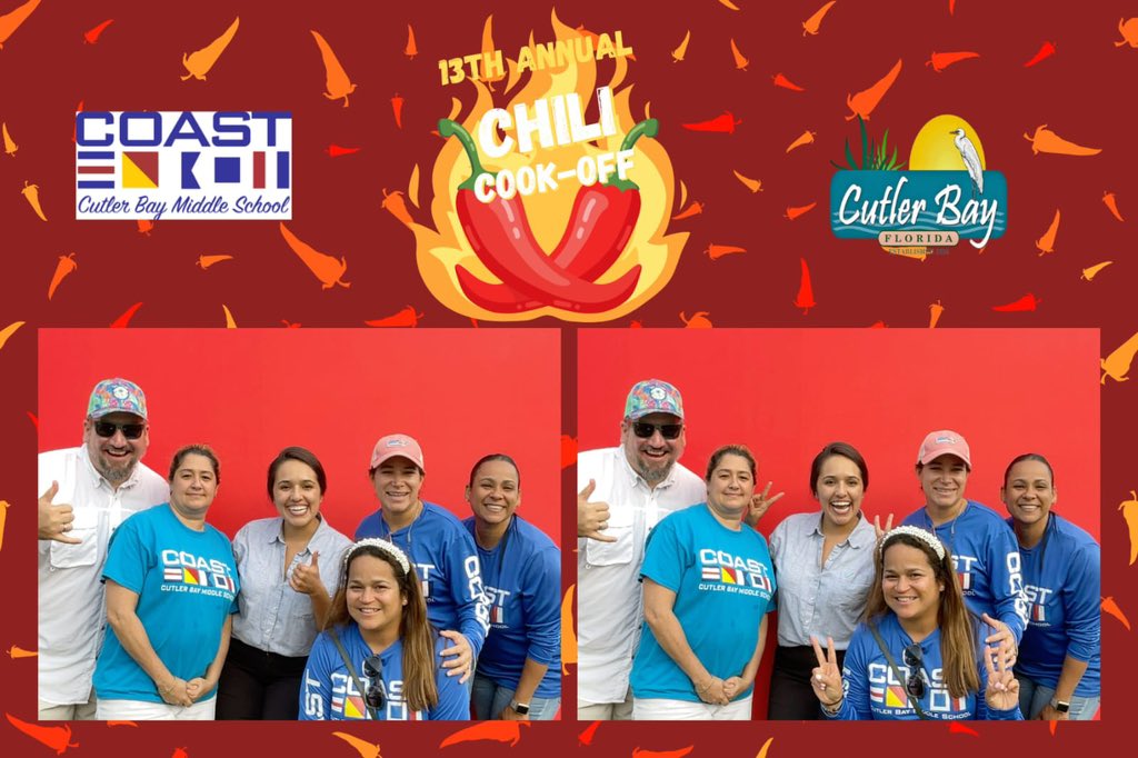 Community engagement is a priority for @CutlerBayMiddle and it is always a fun time when @MDCPS District 9 Board Member @luisasantosd9 stops by our COAST magnet booth at the @townofcutlerbay Chili Cook-off! 

🌶️🔥🌶️🔥🌶️🔥😃😃😃

#COAST is #YourChoiceMiami