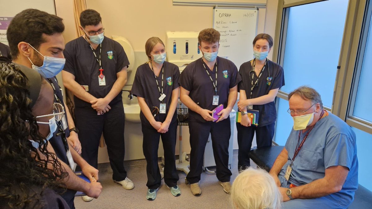 Ann was 85 today. We didn’t have a cake but I think she was chuffed when the medical students ⁦<a href="/edsvuh/">SVUH ED</a>⁩ gathered round to sing happy birthday