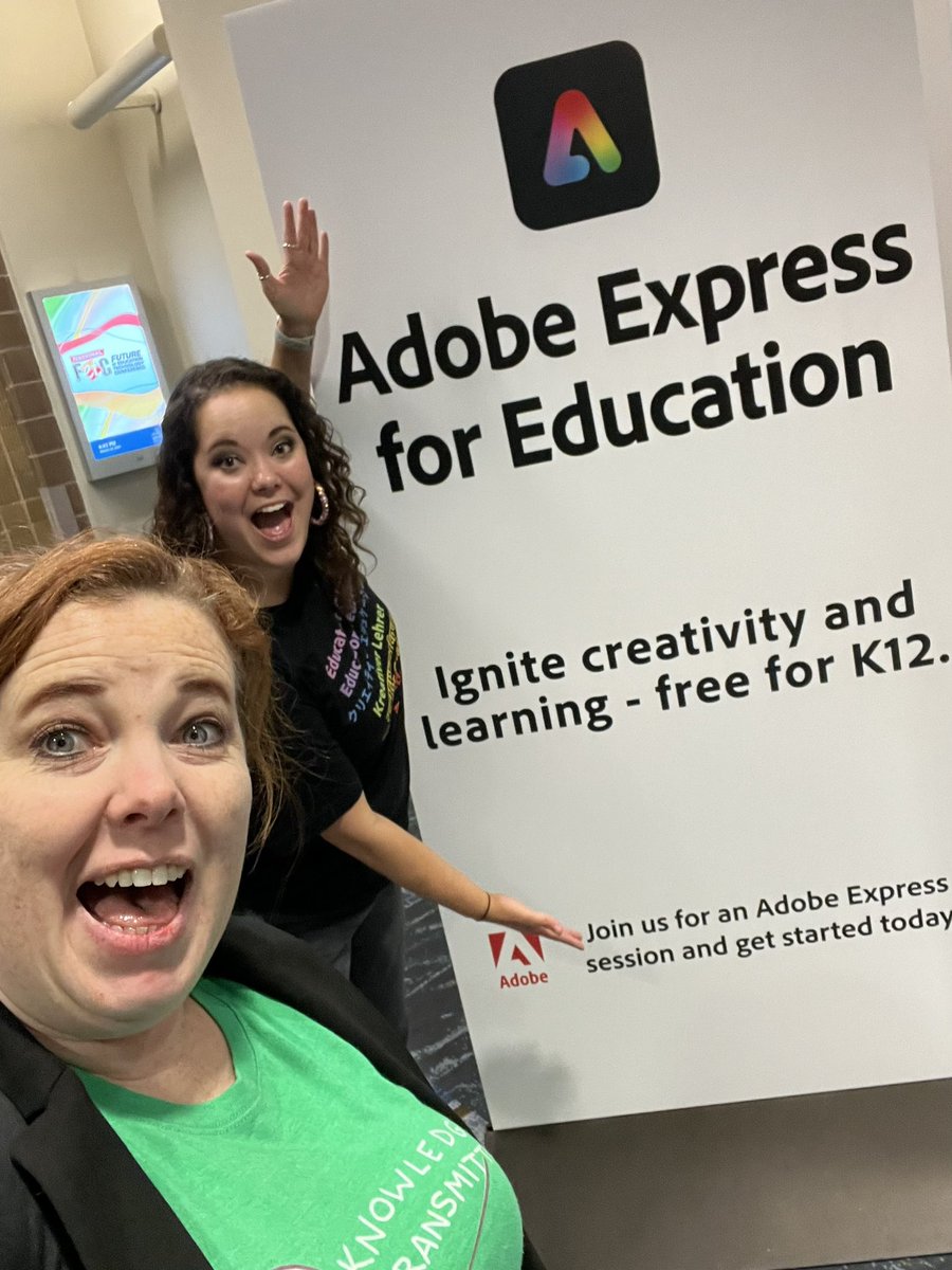 Cool stuff with Adobe!! Check them out in room 207 #AdobeEduCreative #FETC #JCSTechLeads