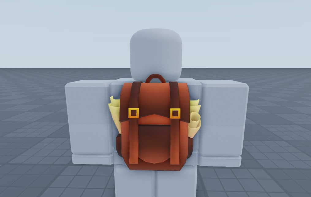 The Beginner Backpack - a quick, low poly bag I made for #DragonAdventures. 🎒🐲 #Roblox #RobloxDev