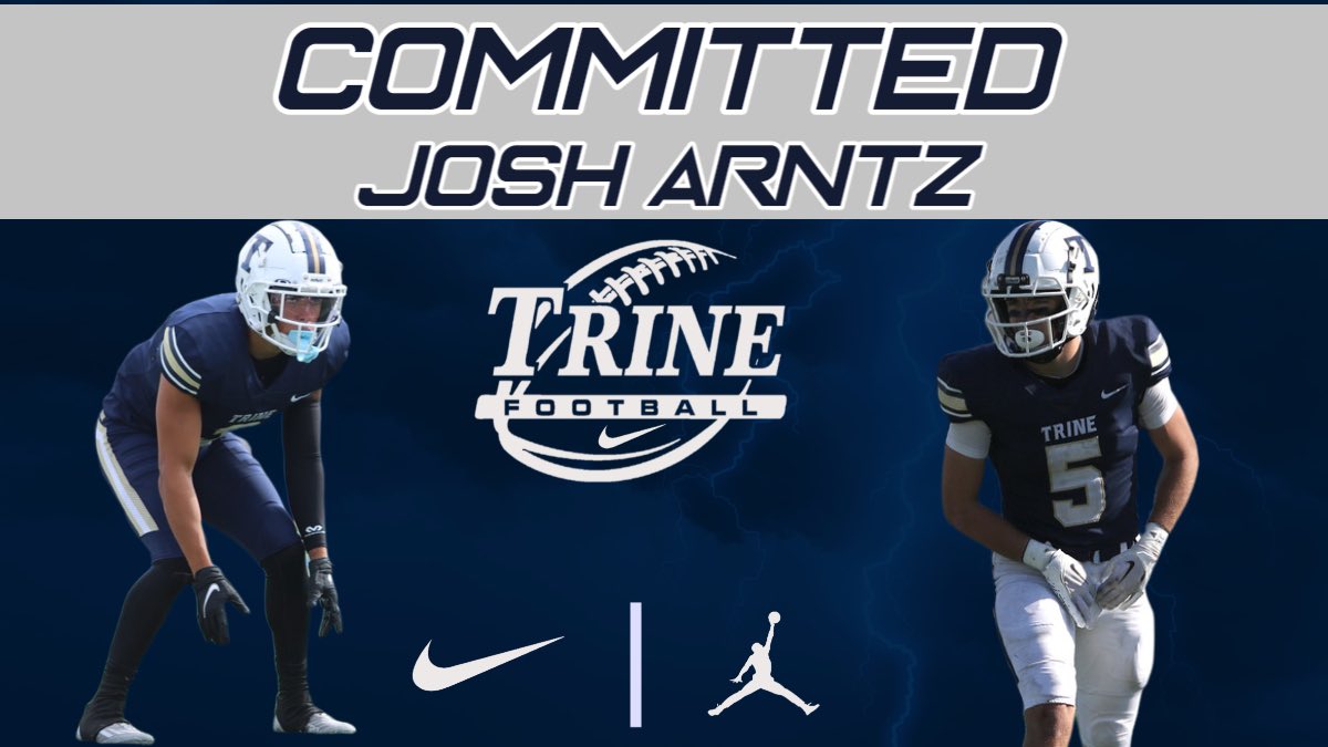JoshAFootball's tweet photo. Absolutely blessed!! Officially committed to further my academic and athletic career at Trine University! Crazy experience, thank you @CoachAbbs and @CoachBCullen for this tremendous opportunity!! @CCE_Football 🤝 @TrineThunderFB https://t.co/jMQetYQODH