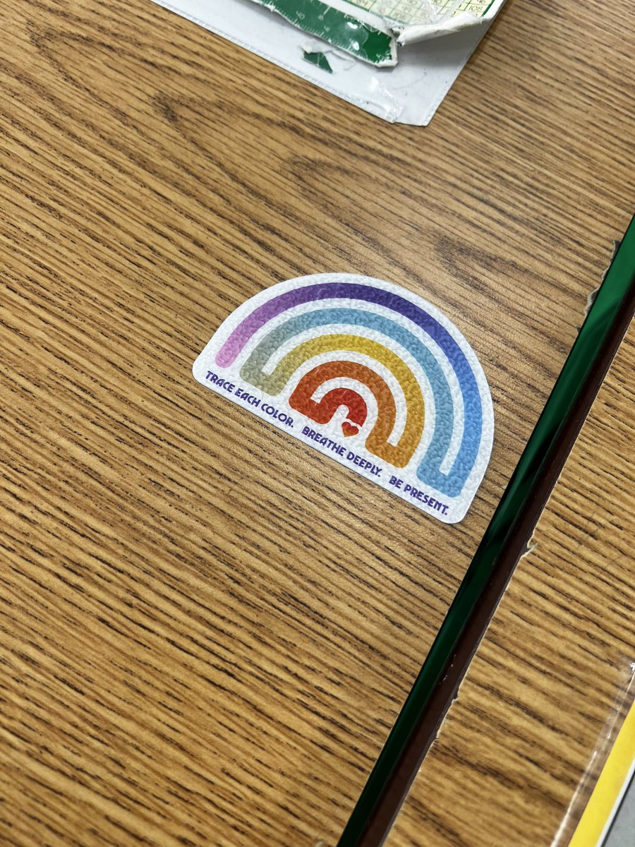 Our Calm Corner has a new look today and all students received a textured Calm Strip on their desk to help aide with anxiety and frustration throughout the day! #SocialEmotionalHealth #SEL <a href="/RVCSchools/">Rockville Centre School District</a> #GameOnRVC #LikeACyclone