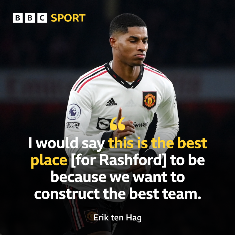 BBCSport's tweet photo. He wants to turn United into the best club in the world... and Rashford is central to his plans!

More ⤵️ 

#BBCFootball `