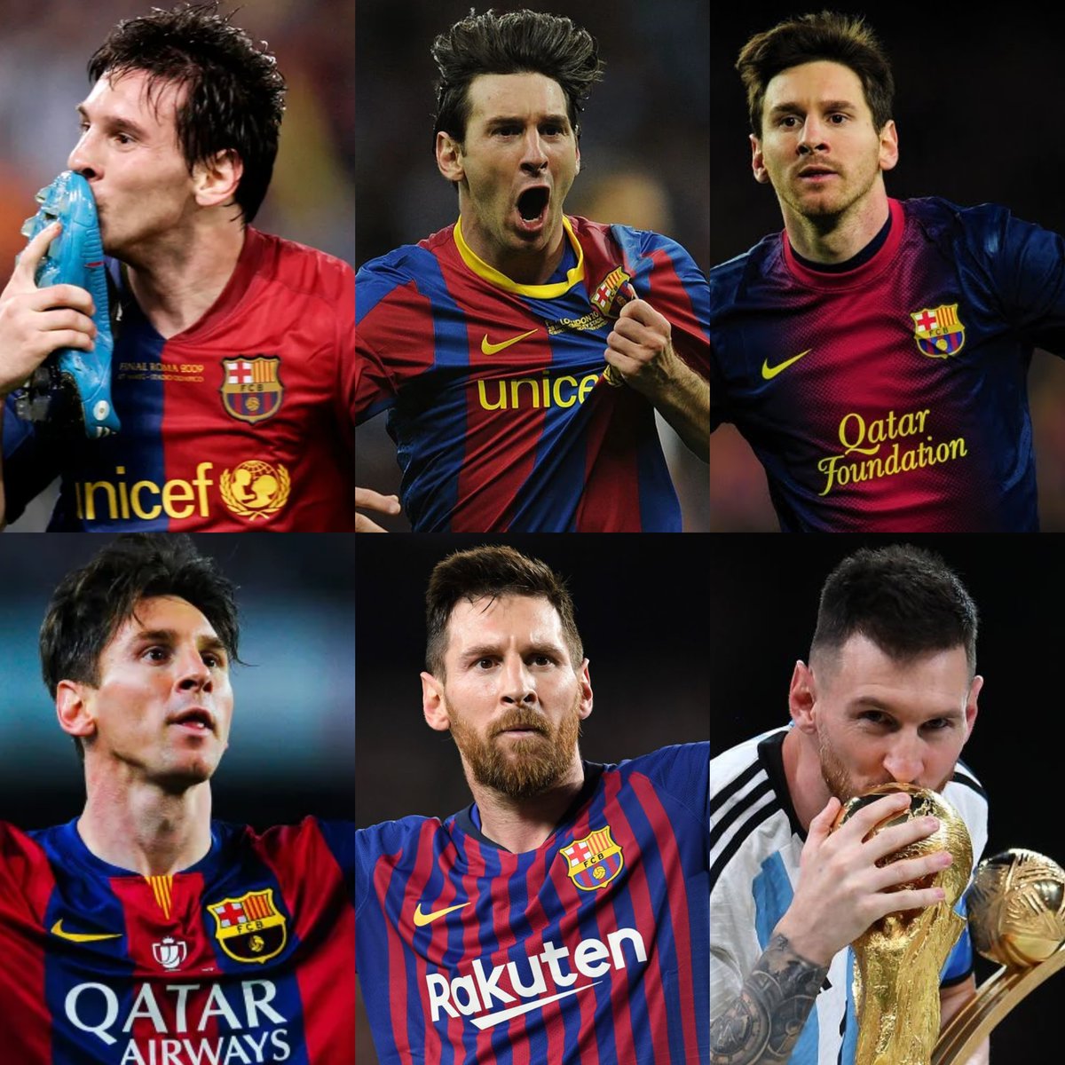InvictosSomos's tweet photo. ELIGE la mejor versión futbolística de Lionel Messi. https://t.co/R00Nm48Zxr