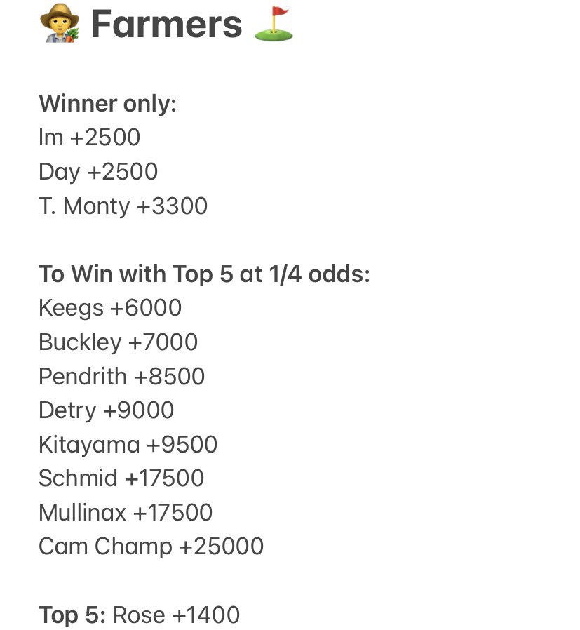 edskorup's tweet image. Farmer’s card below. Reminder that it starts tomorrow. Let’s get it!
