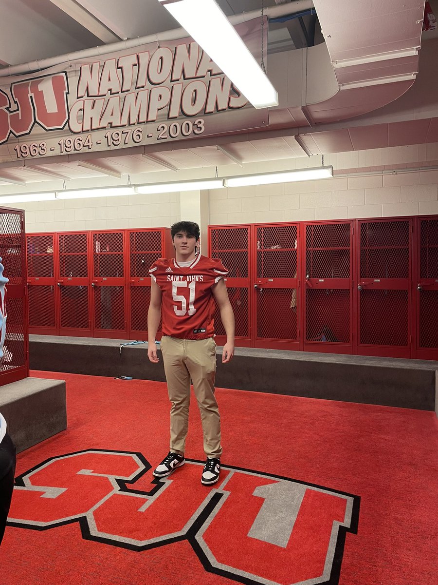 mattoko2's tweet photo. Thank you @SJUFootball and @SJUFBCoachDumo for the football visit. I had a great time today!! https://t.co/Uf7OzdCieS