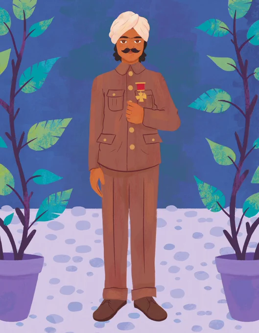 the pieces I did for Bedtime  Amazing Asian Tales from the Past Subedar Khudadad Khan and Queen Roxana 