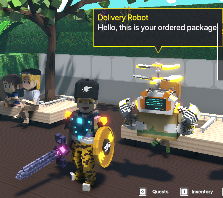 bNineMeta's tweet photo. @TheSandboxGame I found the Delivery Robot in Next Station: Metaverse! 🚉 #LunarNewYearTSB 🤖 https://t.co/oF1lfURLue
