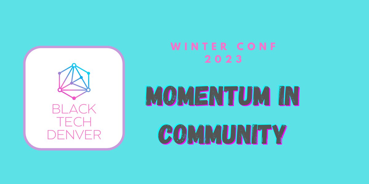 Join us Sat, Feb 4 @ 11am to hear dynamic lightning talks and hang out with other awesome tech folks in the Denver area!  RSVP here : eventbrite.com/e/black-tech-d…