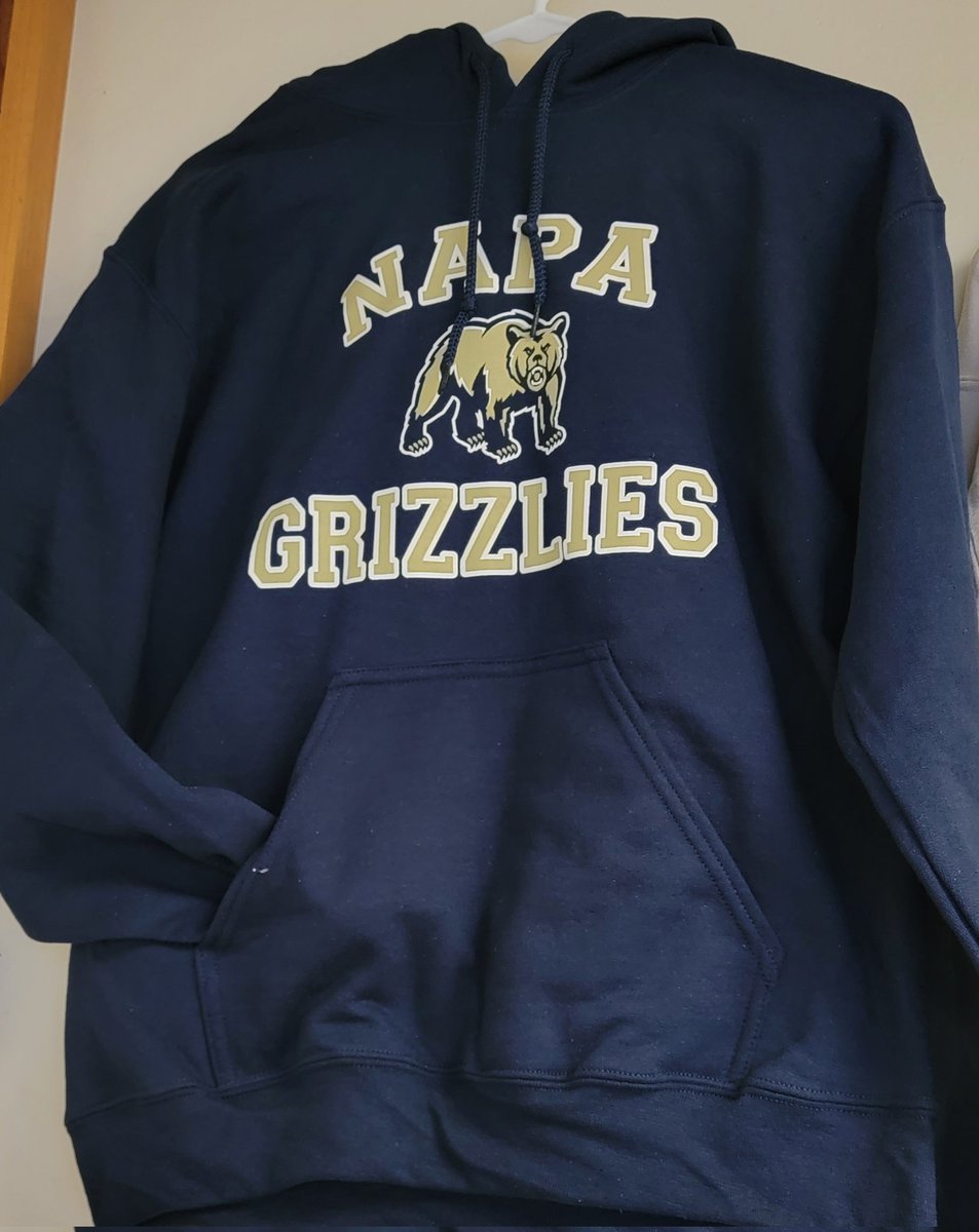 Back by popular demand in the Activities Office! We have all sizes in our original Napa High hoodie! $35 regular price $30 for Grizzly Pass holders We take apple pay - credit cards - checks and cash