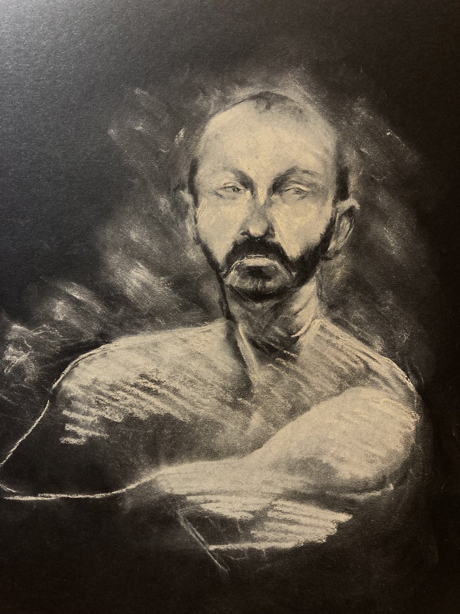 FrancescaFlynn_'s tweet image. A1 life drawing, @UnisonColour pastel on card. #portraiture #portraits #lifedrawing #ArtistOnTwitter #artists