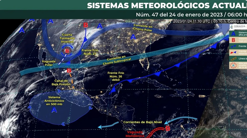 RecuentoSemanal's tweet photo. El Frente Frío número 27 está ingresando al noreste del Golfo de México, proveniente de Texas y el norte de Coahuila, por lo que las autoridades de Protección Civil del estado de Veracruz emitieron la alerta gris, a fin de que la ciudadanía esté informada y pueda prevenir. https://t.co/iJVoXCUvn9