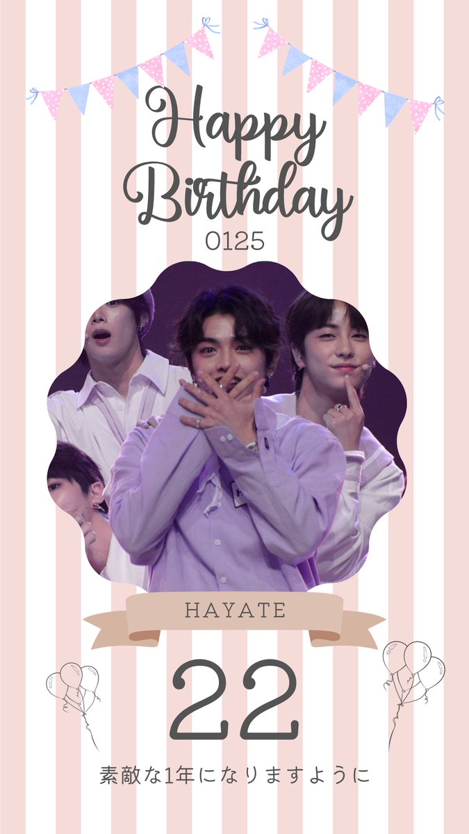 HIKARUclubJAPAN's tweet photo. #HIKARU ロス144日目
☀️おはようございます☀️

🍰🍴ʜᴀᴘᴘʏʙɪʀᴛʜᴅᴀʏ🎂🥂

HAYATEくんお誕生日おめでとう🎉
運命で出会った15人の仲間は、どこにいてもきっと強い絆で結ばれているはず!!
今も笑顔に囲まれて幸せでありますように💞

#OurSunshineHAYATE 
#Happy_HAYATE_Day
#andAUDITION  #HAYATE https://t.co/tV7Rt1YLiv