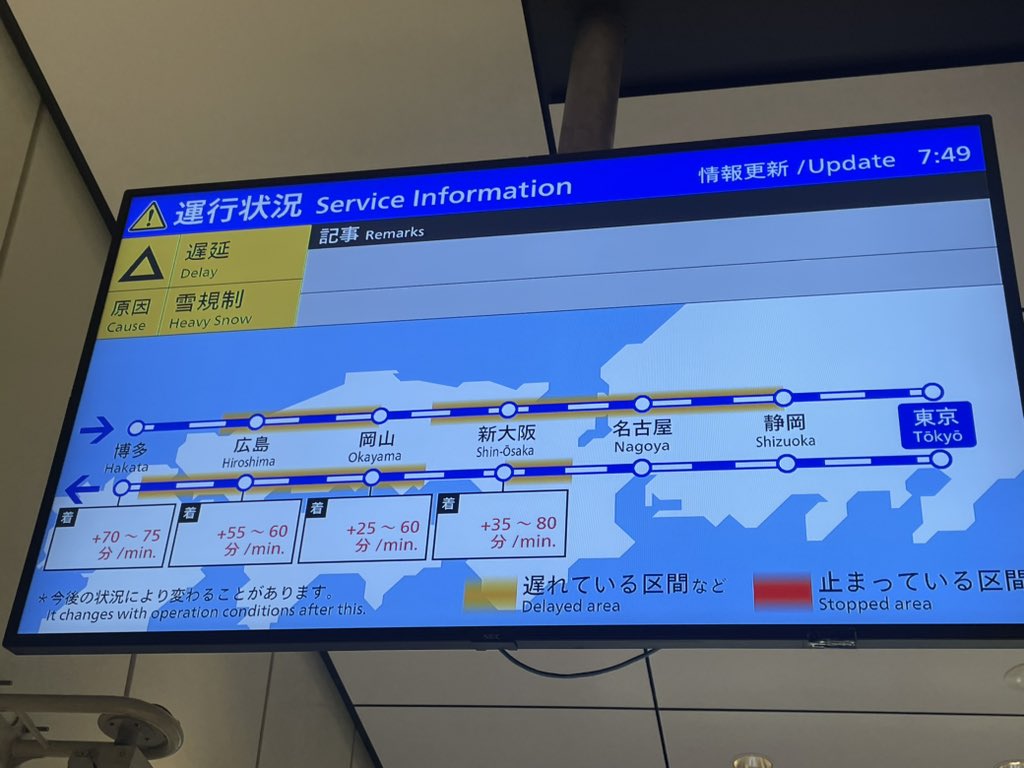 yutan00's tweet photo. 東海道新幹線。行きは良いけど帰りがどーかなぁ https://t.co/0EclHAeuQz