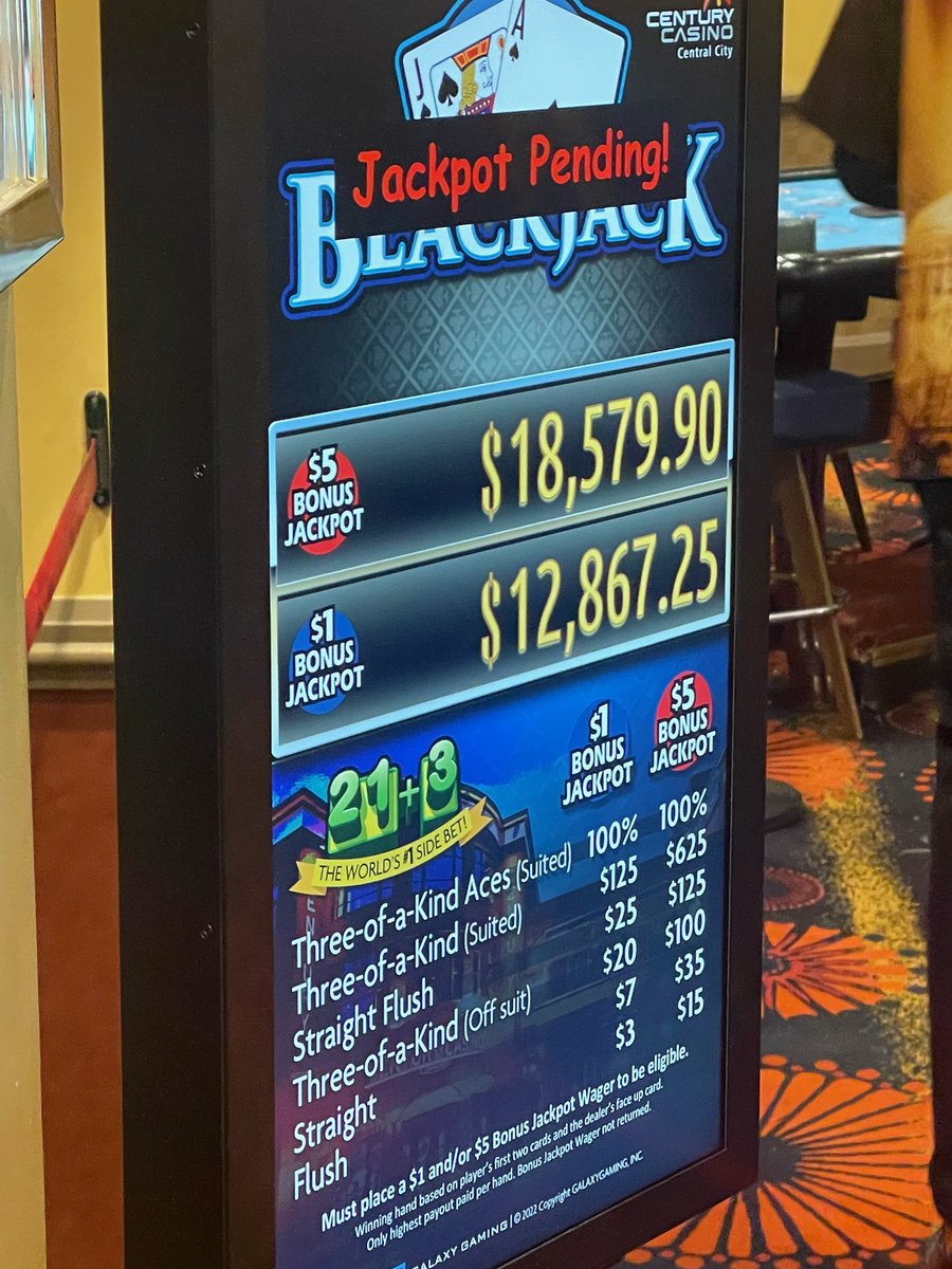 $31,447 TABLE GAMES JACKPOT for Alexis from Denver hitting both 21+3 progressives at the #Winnerszone! Amazing!🃏♠️🎉🤑