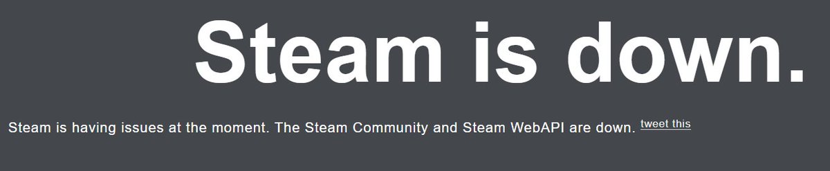 djexit's tweet photo. YOOOOOOOO #steamisdown #steam https://t.co/GxGmQg3FuP