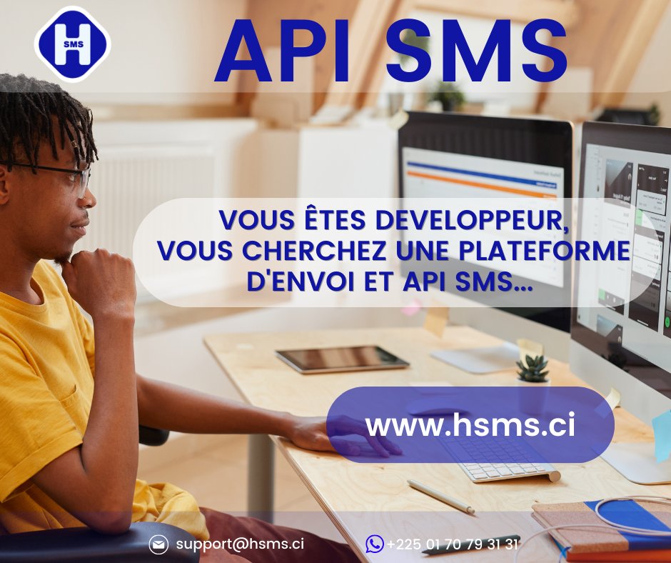 HsmsAfrica's tweet photo. #apisms : Notre API SMS est conçue pour les développeurs pour intégrer facilement l'envoi de #SMS dans leur application. Visitez notre site web pour en savoir plus sur les fonctionnalités et la documentation technique : https://t.co/WKw5xUexQp
 #smsdev #smsintegration 
#kebetu https://t.co/XIQGgvhEfX