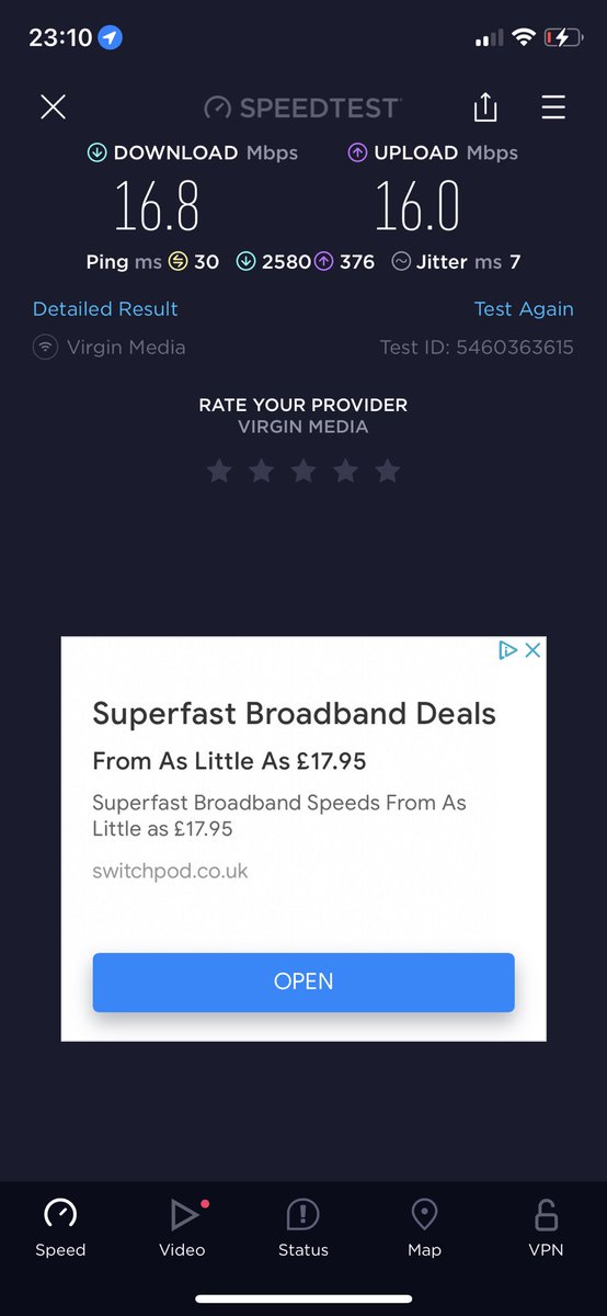 bugbabe1976's tweet photo. @virginmedia  rubbish internet again tonight!!! https://t.co/7zOalMRVI9