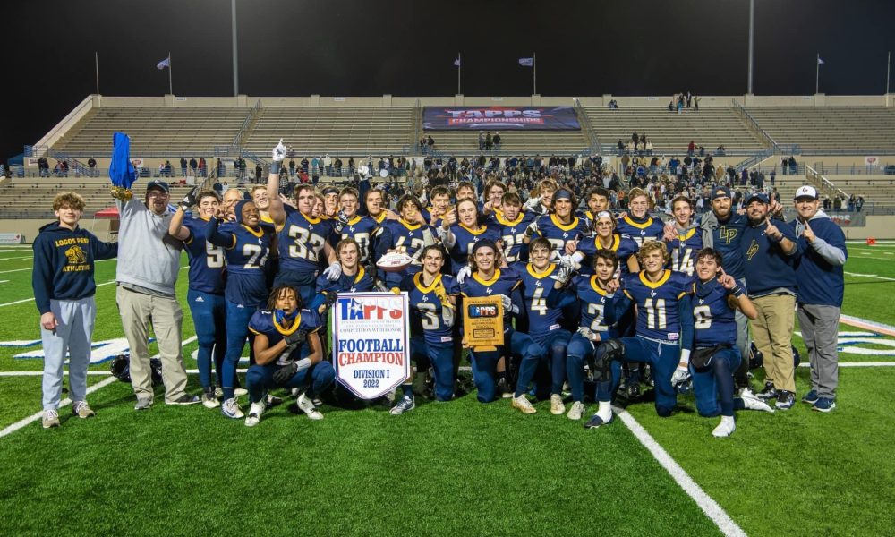Texas HS Football (@texashsfootball) on Twitter photo 2022 TAPPS Champions: Logos Prep Earns First Title with Comeback of a Lifetime
texashsfootball.com/2022-tapps-cha… <a href="/lpathletics/">Logos Prep Athletics</a> 2022 TAPPS Champions: Logos Prep Earns First Title with Comeback of a Lifetime
texashsfootball.com/2022-tapps-cha… <a href="/lpathletics/">Logos Prep Athletics</a>