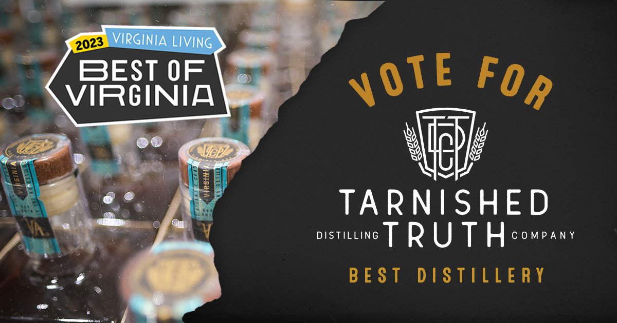 Tarnished_Truth's tweet photo. Let’s show Virginia that the best craft spirits come from #The757. Vote #TarnishedTruth for 'Best Distillery' in @VirginiaLiving Magazine's Best of Virginia Readers’ Survey! Ends Jan. 31. Cast your vote 👉 https://t.co/LwGLtYPx2n https://t.co/UMiTUYV85z