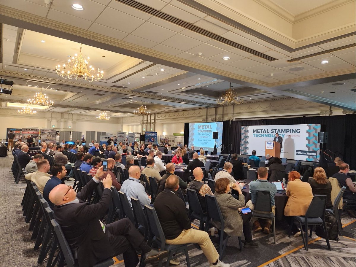 @douglasnjohnson helped kick off @PMATalk's Metal Stamping Technology Conference in Nashville!  

Thank you to @TowerMWF for being the premier event sponsor! 

#metalforming #metalstamping #toolanddie #metalfabrication #PMAcommunity #buildingmomentum #pma