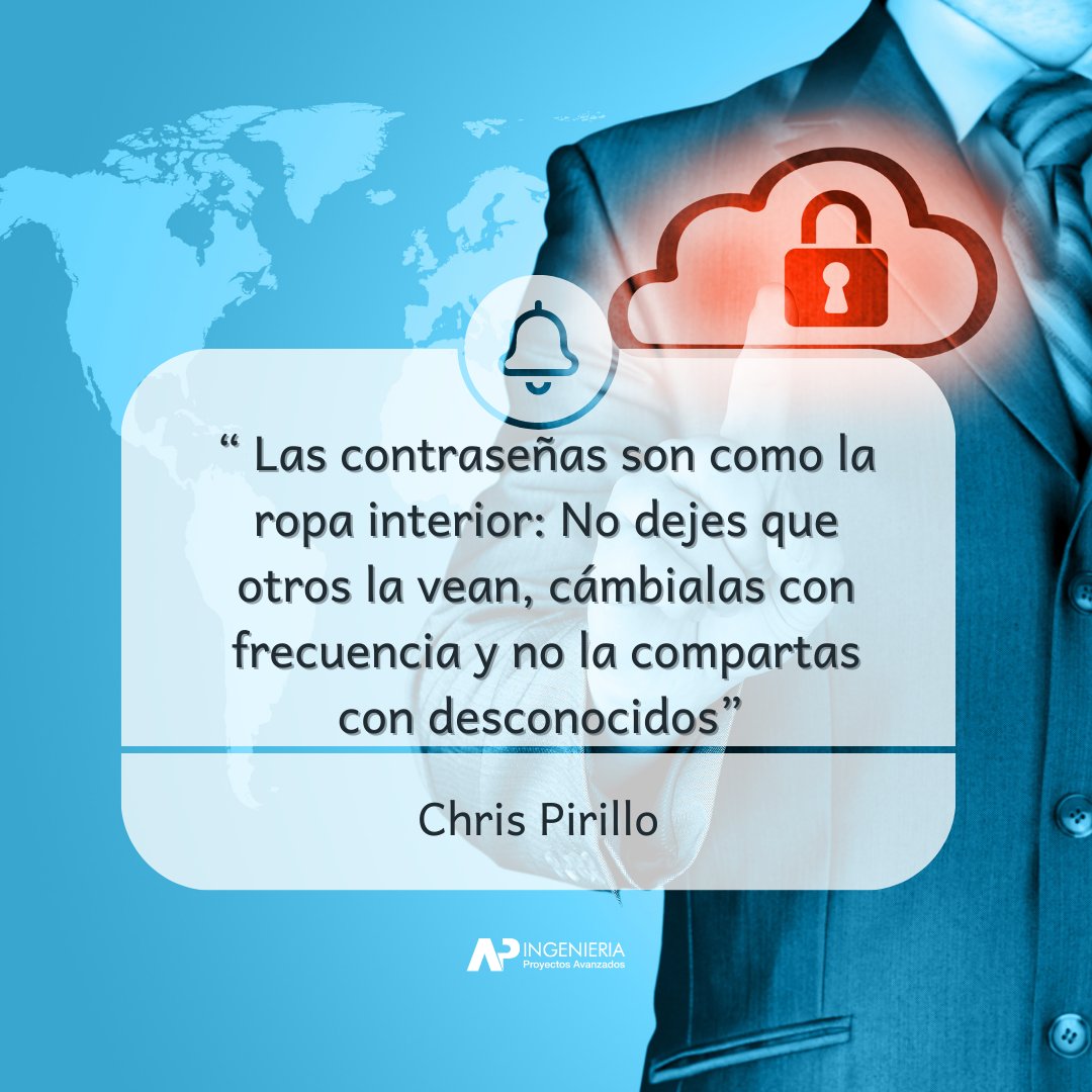 Una contraseña es tan importante como la información que protege. 💻📱
#apingenieria #transformaciondigital #contraseñas #digital