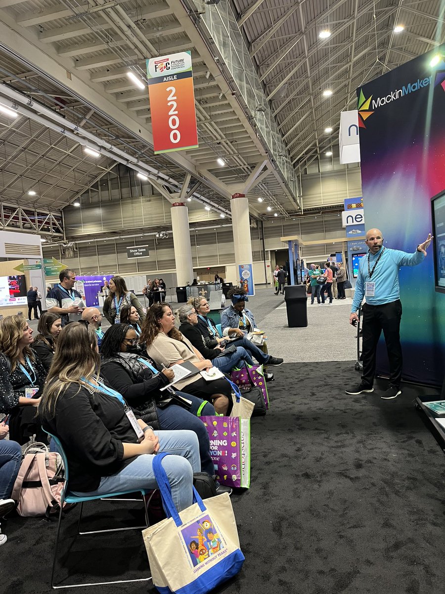 mackinsheri's tweet photo. If you missed any @comicsplus sessions today at #FETC23, you’re in luck! @LITbyMackin will be here all week! Make sure to stop by the @MackinLibrary booth! https://t.co/GPnVHEiF0c