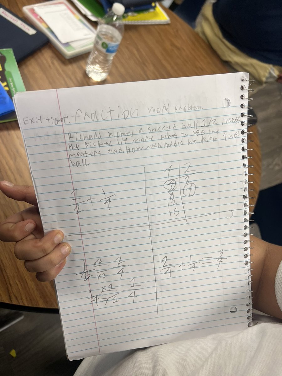 BaileyMcCraw's tweet image. My #EmergingBilinguals grew up hating word problems… but today, students tackled them head on🙌🏼  These are the moments I’m reminded that #RISDBelieves. @FREfacts @RISDmath 

Also yes, he purposely chose inches… “It’s a JOKE Ms. McCraw” If this is 5th grade humor, I’ll take it.