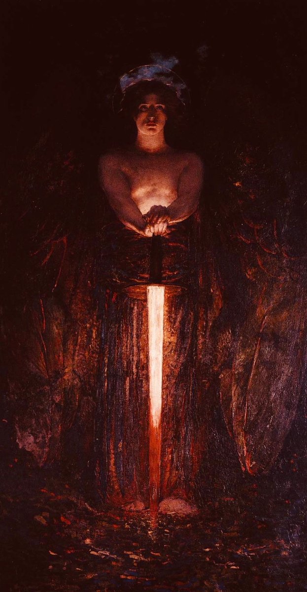 The Angel with the Flaming Sword by Edwin Howland Blashfield (1893).