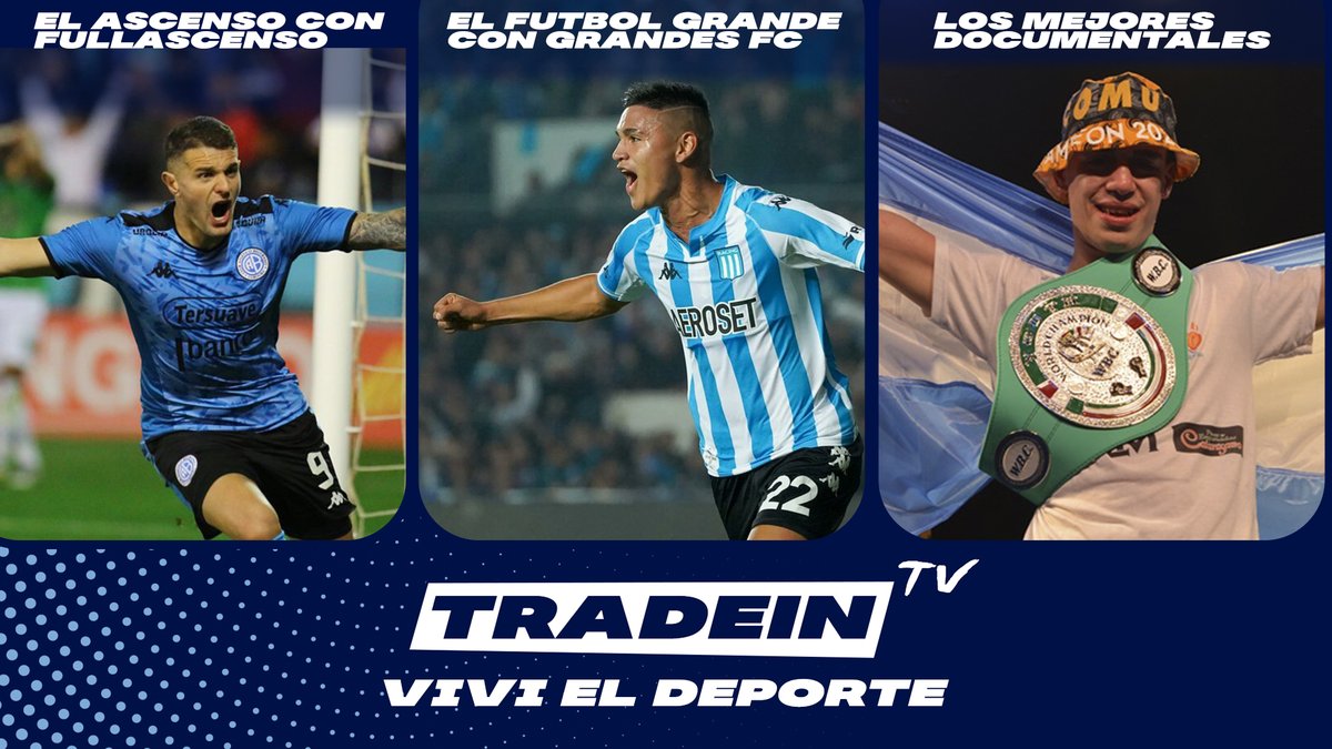 AHORA TIENES ACCESO TOTAL AL FÚTBOL NACIONAL E INTERNACIONAL

Desde ahora, ingresando a tradeinmedios.com tenes acceso al mejor contenido gratuito⚽️✅

Además, lo mejor del deporte con documentales y programas exclusivos.