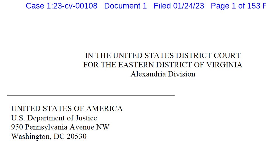 ok, let's do this. I've now read all 153 pages of United States vs Google filed earlier today. As I've said earlier, Google is royally 
