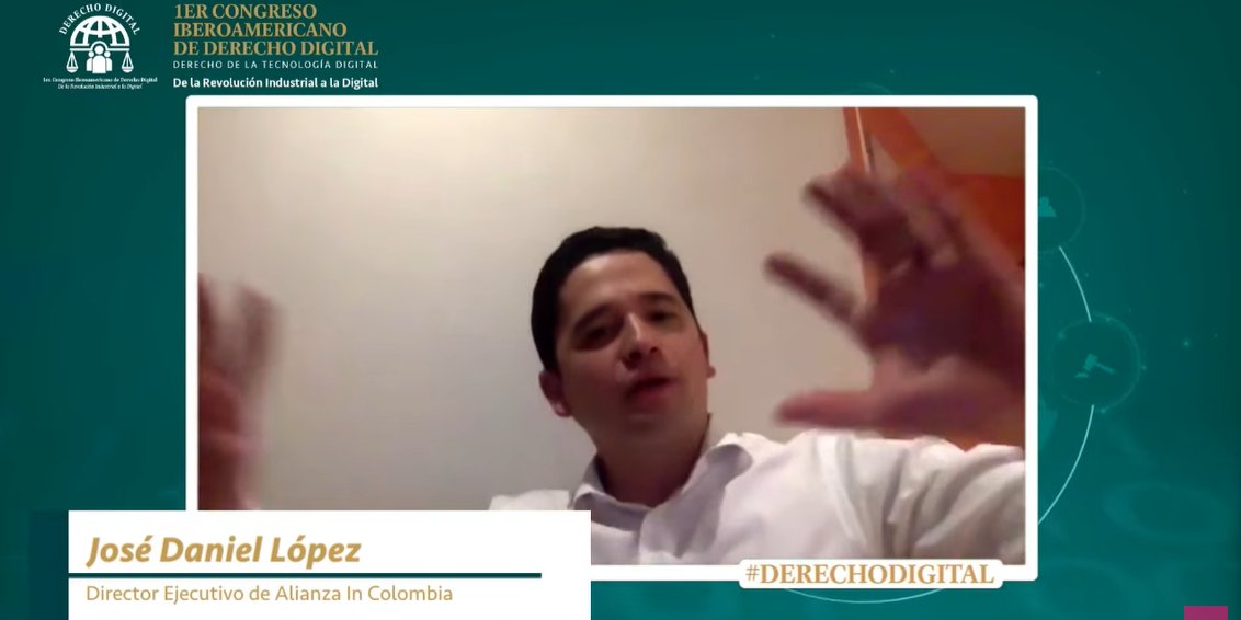 dpl_news's tweet photo. #DerechoDigital | El director ejecutivo de @alianzain1, @lopezjosedaniel, señaló que el primer reto regulatorio es de vigencia, porque los Estados son más lentos que el desarrollo tecnológico y esto conlleva enormes retos para el regulador. https://t.co/ZfZmIHaYxK